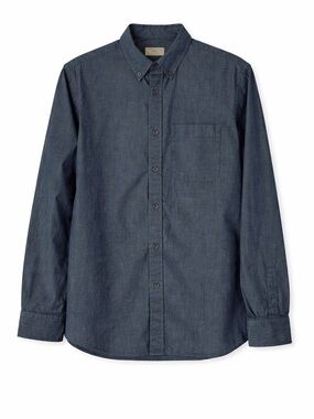 Club Monaco Blue Button Up Slim Fit Shirt